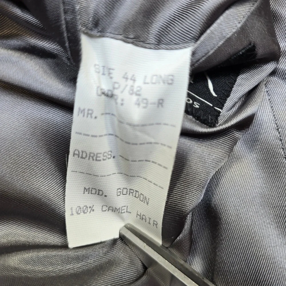 JsS A‎ Bank Gordon Camel Hair Blazer Mens 44L 44 Gray Sport Coat Jacket Soft!